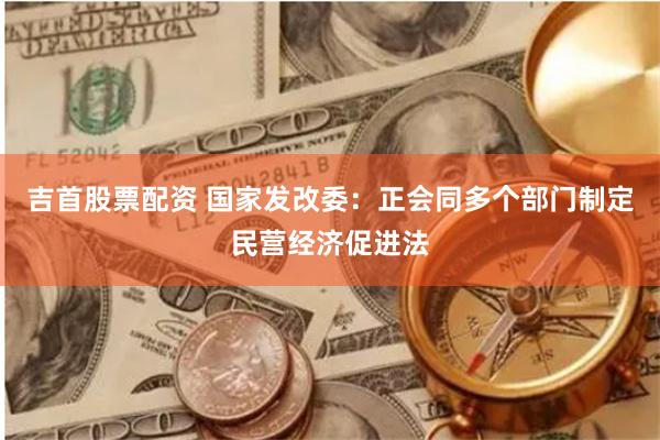 吉首股票配资 国家发改委：正会同多个部门制定民营经济促进法