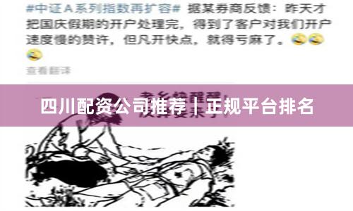 四川配资公司推荐|正规平台排名