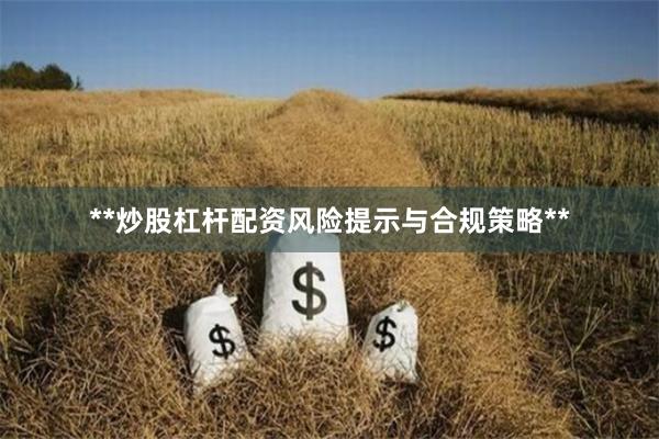 **炒股杠杆配资风险提示与合规策略**